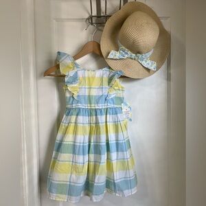 Tommy Bahama Blue and Yellow Ruffled Sundress ☀️